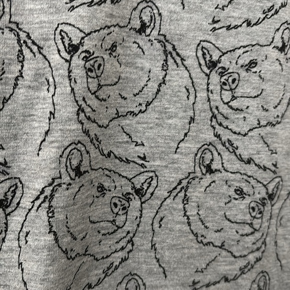 LuLaRoe Gray Bear Tunic Top Women’s XS - Picture 4 of 7